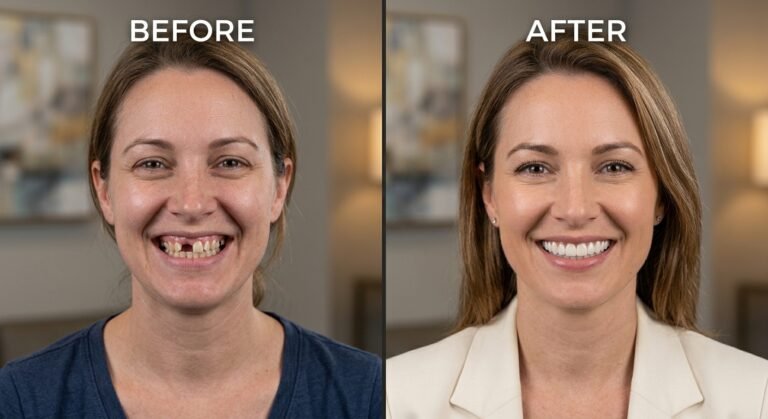 Celebrity Dental Implants Before and After